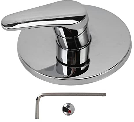 Wall Mount Faucet, Silver Concealed Shower Faucet Hot Cold Water Mixer Tap for Home Bathroom Hotel