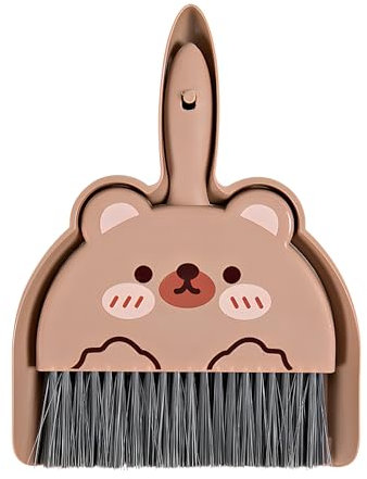 JYJLLM Ultimate Dustpan and Brush Set with Mini Brush and Kitchen Broom - Coffee