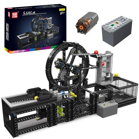 Mould King 26015 MOC Technik GBC Great Ball Contraption:Große Kugelmaschine mit Geradlinigem Mechanismus über Planetengetriebe 2026 Teile Hebetisch mit Power Funktion Klemmbausteine Bausatz