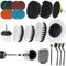Sexyhot Brosse Perceuse Nettoyage Kit, 22 Pcs Brosse pour Perceuse Set, Nettoyage Rotative Perceuse, Convient à La Plupart des Têtes De Forage, pour Nettoyer Les Voitures, Les Salles De Bains