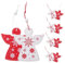 TEHAUX 20St Engel Holzanhänger Christbaumschmuck Anhänger Weihnachtsengel hängende Anhänger Weihnachts-Engel-Anhänger christbaum anhänger christbaumanhänger weihnachtsdeko Engel Anhänger