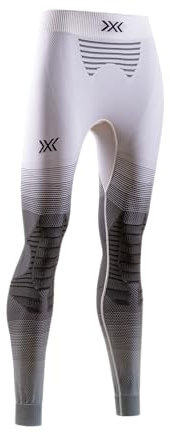 X-Bionic Damen Invent FX Hose – Thermoregulation, Performance-Boost, 3D Bionic Sphere System, Retina Ultra-Hochauflösung – Ideal für Wintersport & Outdoor - Weiß/Grau/Hellgrau, S
