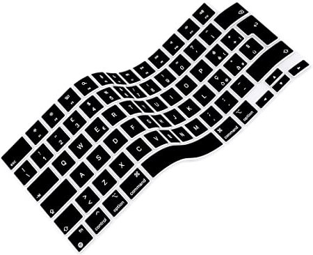 Arisase Funda de silicona ultrafina para teclado para MacBook Pro de 14 y 16 pulgadas con chip M4/M4 Pro/M4 Max 2024, accesorios de protección suave para laptop MacBook Pro de 14.2/16.2 pulgadas,
