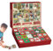 Adventskalender 2024 Weihnachtspuzzles – einzigartiger Adventskalender mit 1000 Teilen | Lustiger Countdown für den Urlaub, Weihnachtsthema Puzzle für Spaß mit der Familie, tolles C