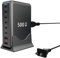 USB C Charger 500W Fast GAN Charger Block 8 Port Charging Station Hub Brick Dual PD PPS 100W Laptop Charger Compatible with DELL HP MacBook Pro/Air/All iPad iPhone 16 15/14/13/Pro Max/Galaxy Note