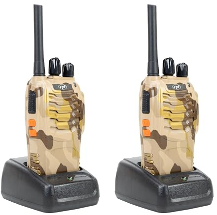 PNI PMR R40 Camo portable radio station, set of 2 pieces, 0.5W, 16 programmable channels, 16 PMR and 50 CTCSS and 104 DCS tonese