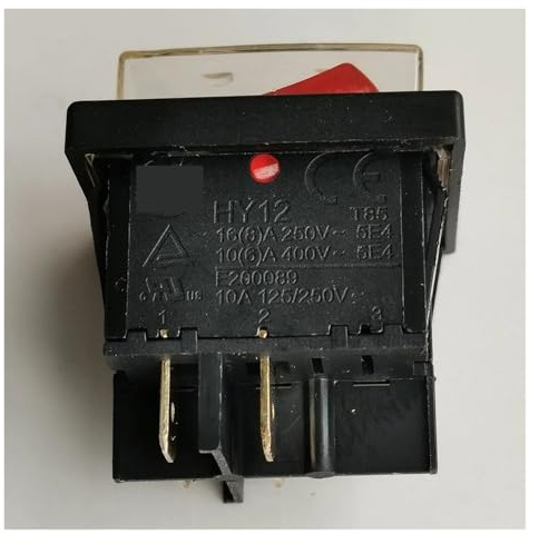 1Piece HY12 4Pins Waterproof Rocker Switch with Lamp 10A 125/250V 16(8) A 250V 10(6) A 400V RUAJOGYNVM