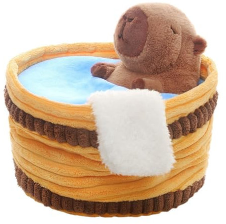 champracer Capybara Kuscheltier Capybara Plüschtier in der Badewanne Niedlichen Capybara Plushies Stofftier Capybara Geschenk für Kinder Jungen Mädchen