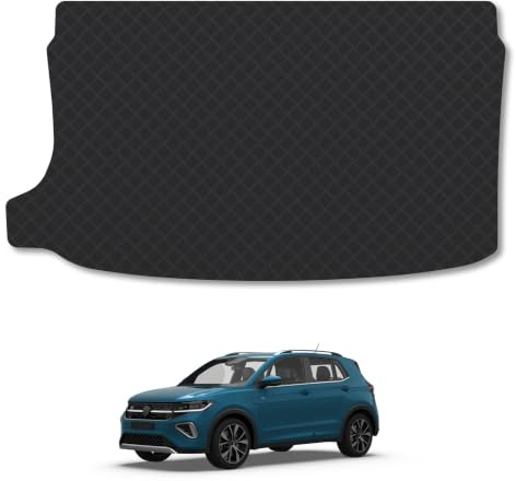 VW T-Cross (2019+) 3mm Rubber Boot Mat | Tailored Fit Durable Boot Liner Full Coverage Protection Waterproof Accessories Easy Clean Anti Slip Made in the UK