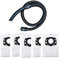 Lot de 5 sacs à poussière + tuyau pour aspirateur Karcher NT20 30 WD1 WD2 WD3 WD4 WD5 WD6 Design fonctionnel