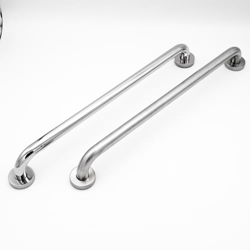 WITEN&NOCK Edelstahl Haltegriff 60 cm für Badezimmer Dusche Sicherheitsgriff für Senioren Barrierefreies Bad Hochglanz