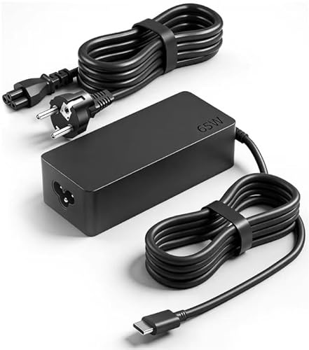 Niniber Chargeur USB C 65W pour Lenovo,Ordinateur Portable Compatible avec ThinkPad Carbon X1 T14 T15 L14 T480 T490 T580 Chromebook C330 S330 100e,Yoga C930 C940 720,Type C Adaptateur Secteur