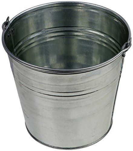 Zinkeimer Blecheimer verzinkt 10 Liter Wassereimer Metalleimer Eimer Dekoeimer (10 Liter)