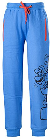 Nintendo Loungewear Kids Lounge Pants Mario Blue-122/128