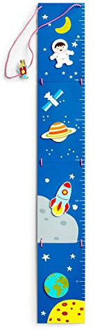 Mousehouse Gifts - Kinder Weltraum-Messlatte - für Spiel- & Kinderzimmer