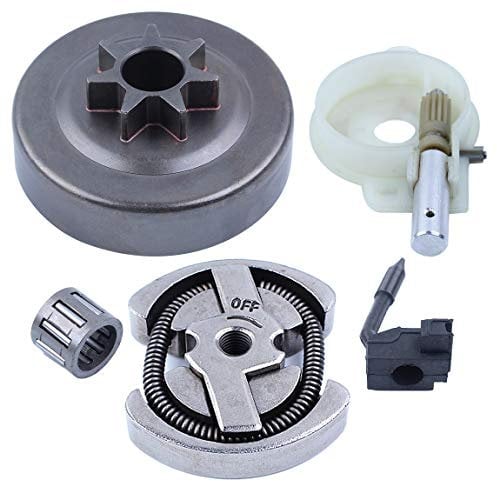 Haishine .325 7T Clutch Drum Oil Pump Oiler Cage Bearing Kit Fit for Husqvarna 142 141 137 136 36 41 Chainsaw Parts