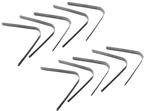Westmark Winkelfedern, 10 Stück, Rostfreier Edelstahl, Silber, 00105050
