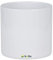 botle Pot de fleurs en céramique brillant en forme de cylindre (16 x 15 cm, blanc)