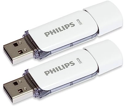 Unità flash USB Philips Snow Edition 32 GB, USB 2.0, confezione da 2