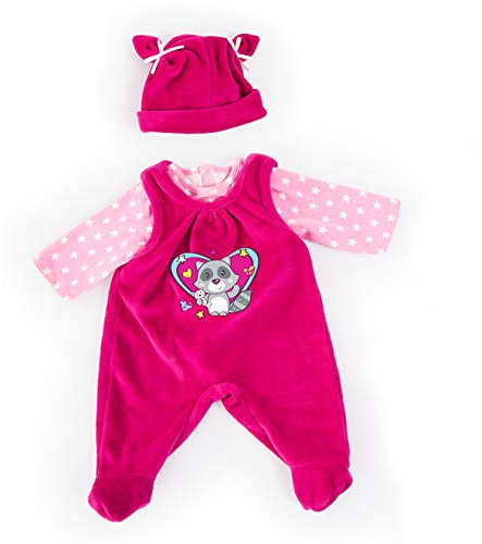 Bayer Design 84677AA Puppenkleidung, Puppenoutfit 40-46 cm, mehrteilige Puppenanziehsachen, Puppenzubehör