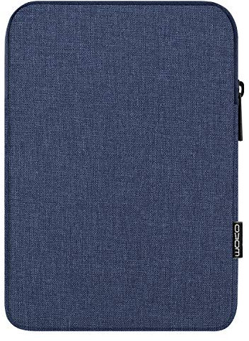 MoKo Funda Blanda de Tamoño 12.9 Pulgadas,Bolsa de Tableta Compatible con iPad Pro 11 2021/2020/2018, iPad Pro 12.9 2017, Surface Laptop Go 12.4,Bolsa Portátil de Lino de Algodón, Azul Marino