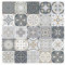 25 Stück Mosaik Fliesenaufkleber, PVC Fliesensticker Fliesen Folie,DIY Selbstklebende Tapete Aufkleber Klebefolie für Küche Badezimmer Home Decor (10x10cm)