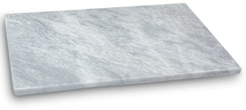 TheWolfard Handgefertigtes Luxus-Schneidebrett aus weißem Marmor, bester Käse – Gebäckbrett und Teigrolltablett für Küche und Einweihungsgeschenke, 12 x 16 x 0,75 cm (CB2021)