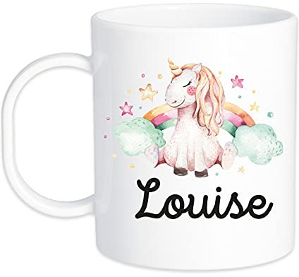 Mug incassable licorne nuage personnalisable