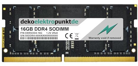dekoelektropunktde 16GB Ram Speicher passend für Lenovo ThinkCentre M720 Tiny (10T7), SODIMM DDR4 PC4