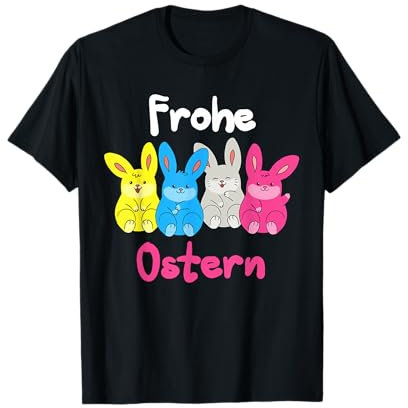 Frohe Ostern Lustige Osterhasen T-Shirt