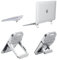 Nillkin Tastatur Ständer, Faltbarer Unsichtbar Tastatur Erhöhung, Verstellbarer Laptop Füße mit Rutschfester Silikon Unterlage Kompatibel mit Allen Laptops/MacBook/Notebook/Tastatur, Silber