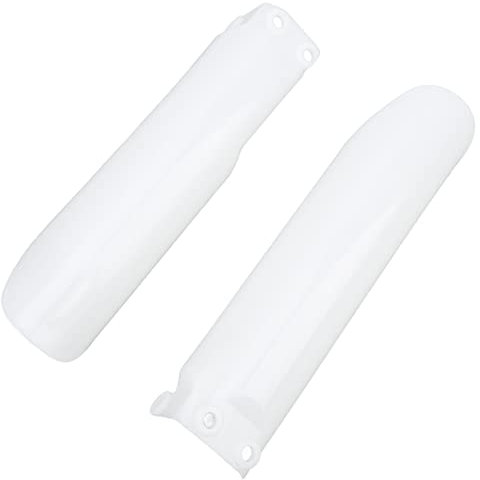 Copertura antipolvere forcella anteriore in plastica bianca, copertura forcella anteriore antipolvere per uso quotidiano in moto