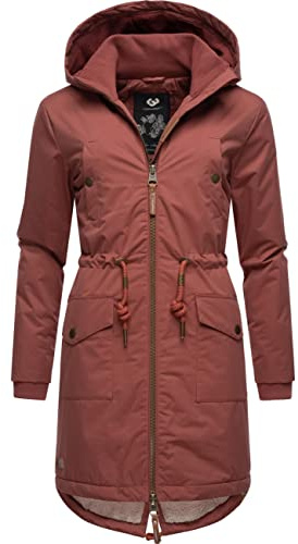 Ragwear Damen Winterjacke Kurzmantel wasserdichter Parka mit Kapuze Crescend XS-XXL