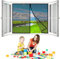 Sommer Insektenschutz Fenstervorhang Fliegennetz Fenster Fliegengitter, 150x180 cm mit Magnetvorhang mit starken Magneten Mückennetz Moskitonetz Insektennetz- Schwarz H