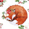 20 Servietten Fuchs im Winter Tier Weihnachtsstern 33cm
