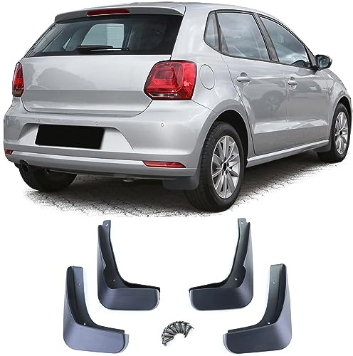 Schmutzfänger Set vorne und hinten Schwarz für VW Polo 5 Facelift 6C ab 14-17