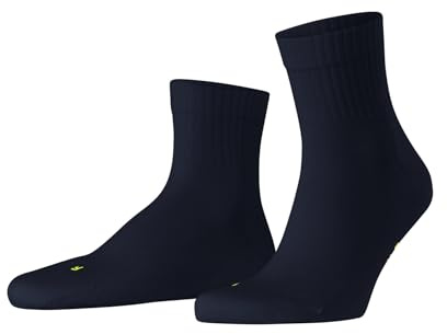 FALKE Unisex Run Socken schnelltrocknende atmungsaktive nachhaltige Baumwolle Funktionsmaterial leichte Polsterung Crew Socken Plüschsohle Freizeitsocken verstärkt sportlich Alltag Sneaker 1 Paar
