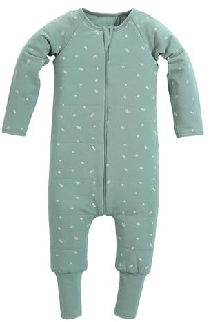 PouchTales Gigoteuse Pyjama Bébé enfant 2.5 TOG | Onesie sleep bag Grenouillere | gigotuse chaude avec jambes pour Hiver et Automne Sauge 12-24 Mois