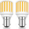 B15D 7W LED Lampe, Super Hell 800LM 100V-265V Warmweiß 2700K Ersatz zu 75W Osram Halolux Ceram Bajonett Kein Flackern Nicht dimmbar Für Heimbeleuchtung Energiesparlampe, 2 Stück [MEHRWEG]