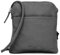 Hudson & James Designer-Umhängetasche aus echtem Leder für Damen, für den Alltag, Crossover, Cross-Body, Arbeit, iPad, Schultertasche, grau