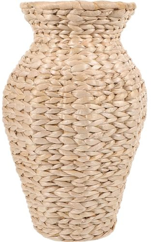 Rush Vase Flower Plant Decor Farmhouse Vase Pantry Baskets for Storage Mini Decorative Baskets for Storage Rustic Vase Boho Vase Floral Plant Vase Extra Large Wicker Basket Straw