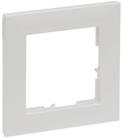 LEGRAND, SEANO 1-fach Rahmen, Thermoplast, Halogenfrei, Abmessungen: 87 x 87 mm, Farbe: Perlmutt lackiert, 765571