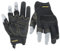 HANDLANDY Fingerless Framer Arbeitshandschuhe für Männer, Utility Grip Paded Handschuhe für Schießen Jagd Fahren (Schwarz, L)