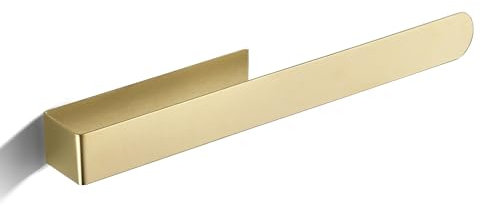Farcetor Handtuchhalter ohne Bohren Handtuchstange Selbstklebend Handtuchhalter wandmontage Badezimmer Gebürstetes Gold 37cm