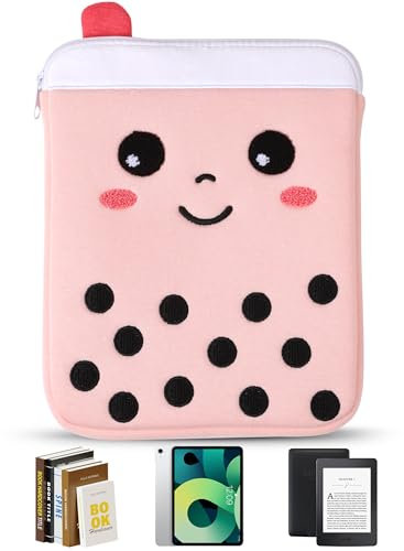 Pegmode for Book Sleeve Pouch - for Book Lovers Protector Case with Zipper Padded Paperbacks Book Booksleeve Journal Carrying Sleeves 9-11 Inch for iPad Sleeve Bag Pouch Soft Tablet Sleeves, Pink