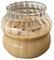 Vaso de vidrio a rayas simple para beber, vaso de vidrio para bebidas, accesorio de cocina
