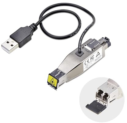 StarTech Gigabit Fibre to RJ45 Ethernet Converter (D01ML55U-FIBER-MEDIA) | Optical Singlemode 10km/Multimode 800m, USB Powered