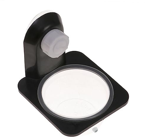 Levemolo 1Stk Futterspender für Reptilien Reptilienwasserschale Reptilien wasserschale Futterschale für Reptilien Reptilienbecken Vivarium Reptilienschalen Schüsseln für Haustiere Black