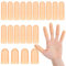 Qianyu 20 fundas de gel para dedos, protectores de silicona para dedos para piel seca, diferentes tamaños, protección para artritis y grietas en las manos