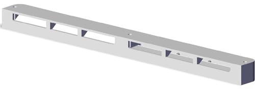 ARIMEO Fensterfalzlüfter classic T für Holzfenster zur Belüftung bei geschlossener Position, Fensterfalz Lüfter, Kunststoff weiß